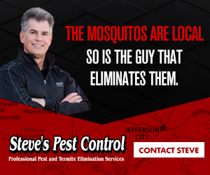 The mosquitoes are local. So is the guy that eliminates them. Contact Steve Steve's Pest Control